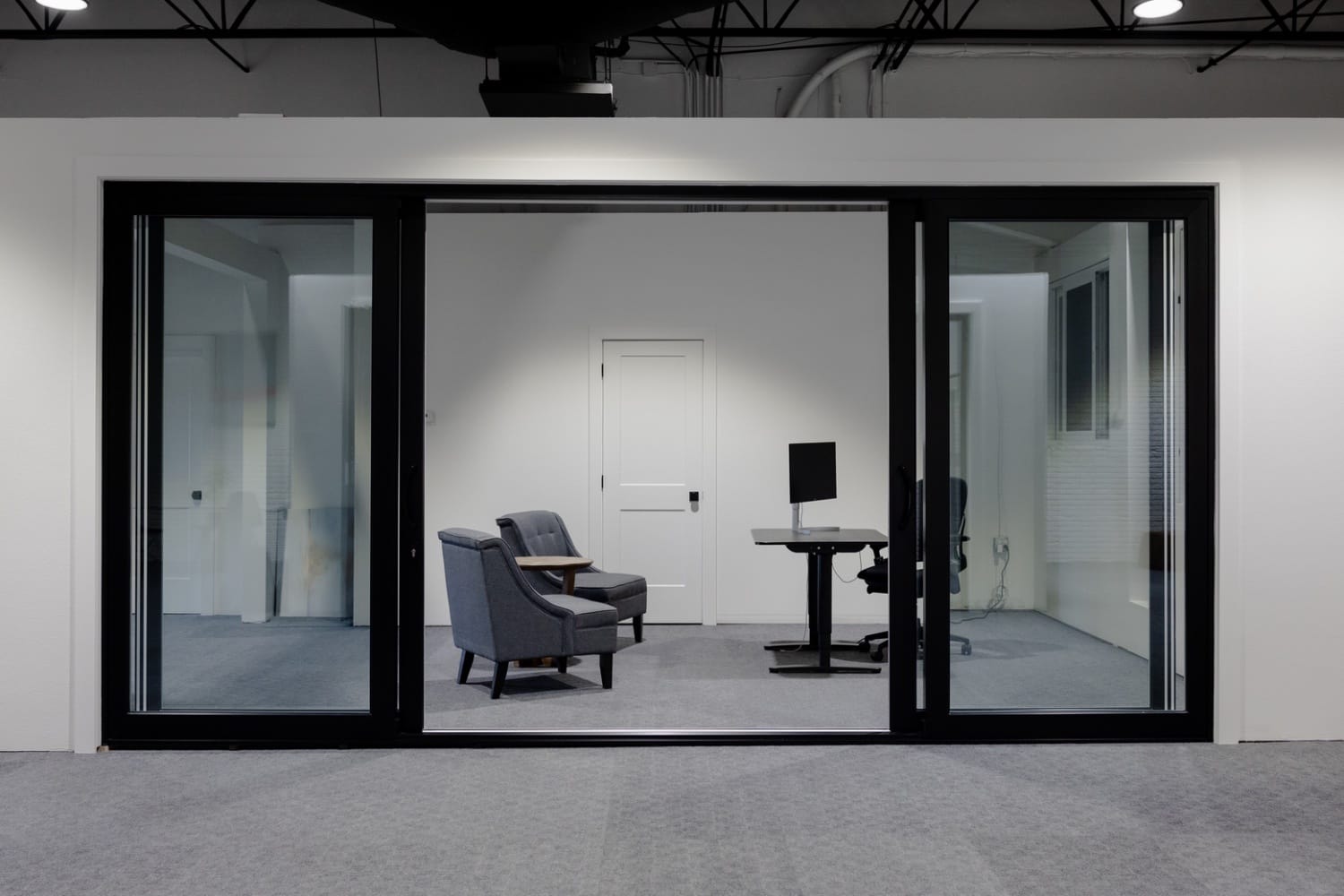 Aluminum Sliding Door - Glass Panels