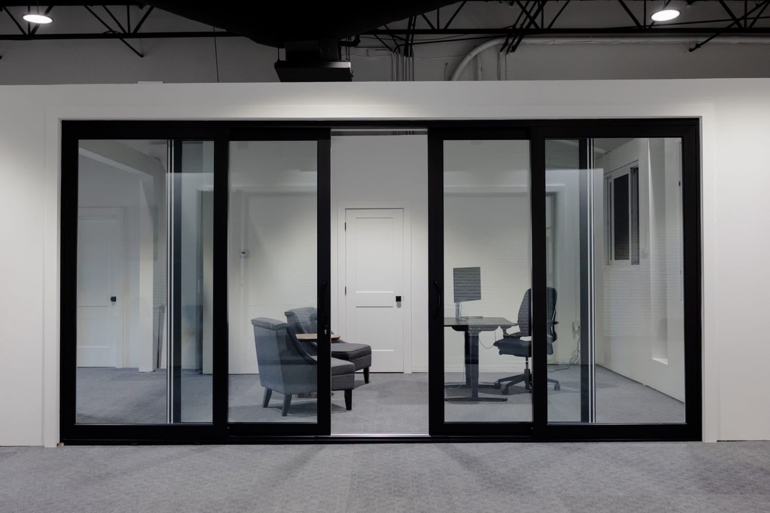 Aluminum Sliding Door - Sliding Action