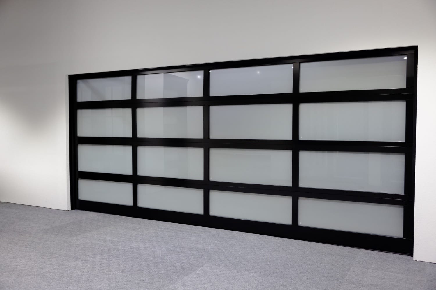 Framed Garage Door - Frost - Frosted Glass